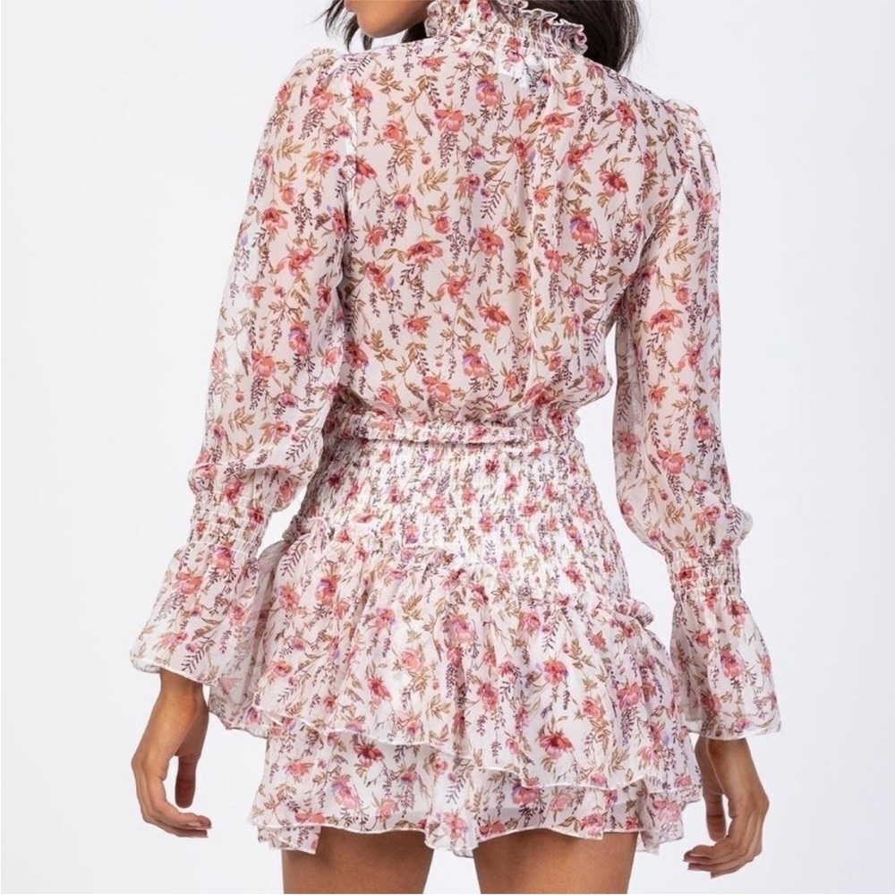 Princess Polly guetta floral long sleeve mini dress - Picture 4 of 4